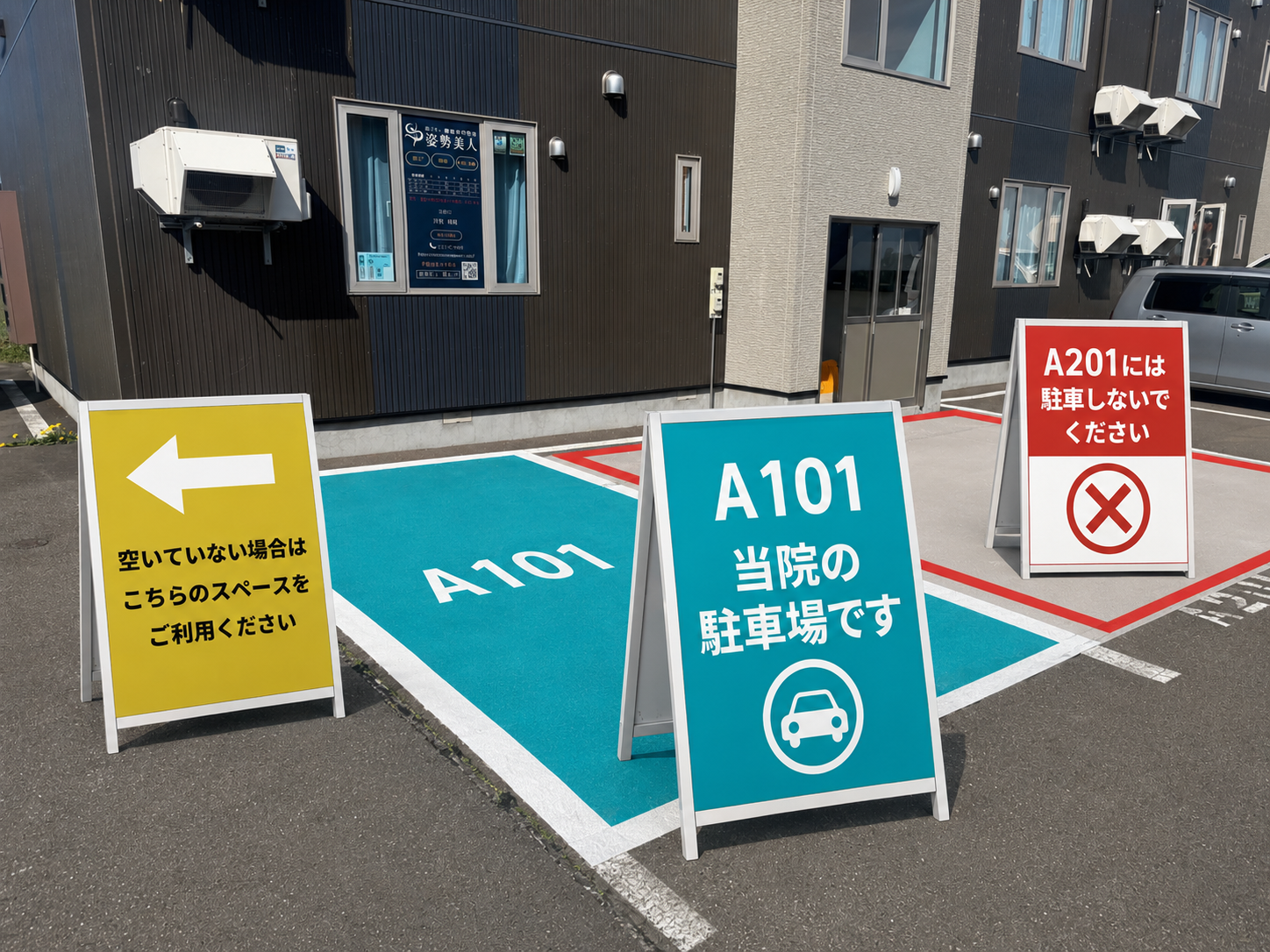 姿勢美人の駐車場案内 A101